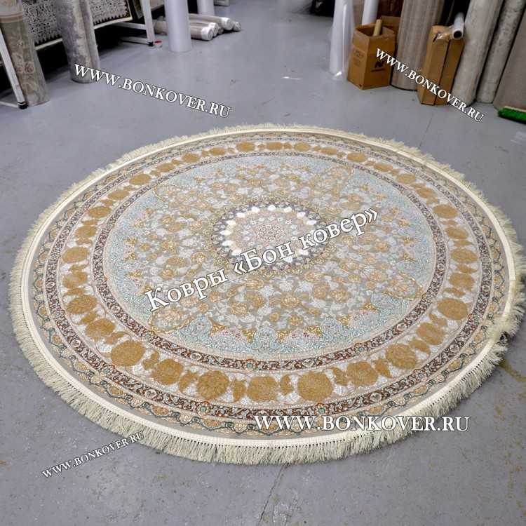 Восточный Ковер Для Гостиной Дизайн 30545 Круг