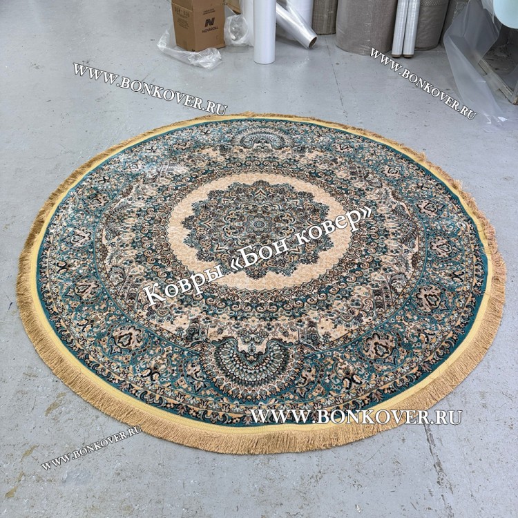 Восточный Ковер Для Гостиной Медальон Дизайн 28747 круг