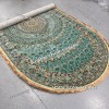 Овальный Ковер Медальон Арт 30068 Бирюзовый