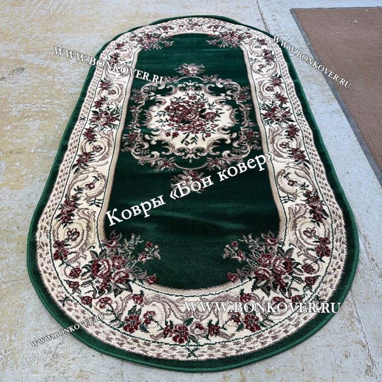 Ковер Лайт Карпет New 02 Дизайн Арт 30064 Зеленый Овал